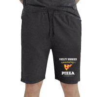 Facility Manager Powered By Pizza Funny Gift Vintage Short | Artistshot