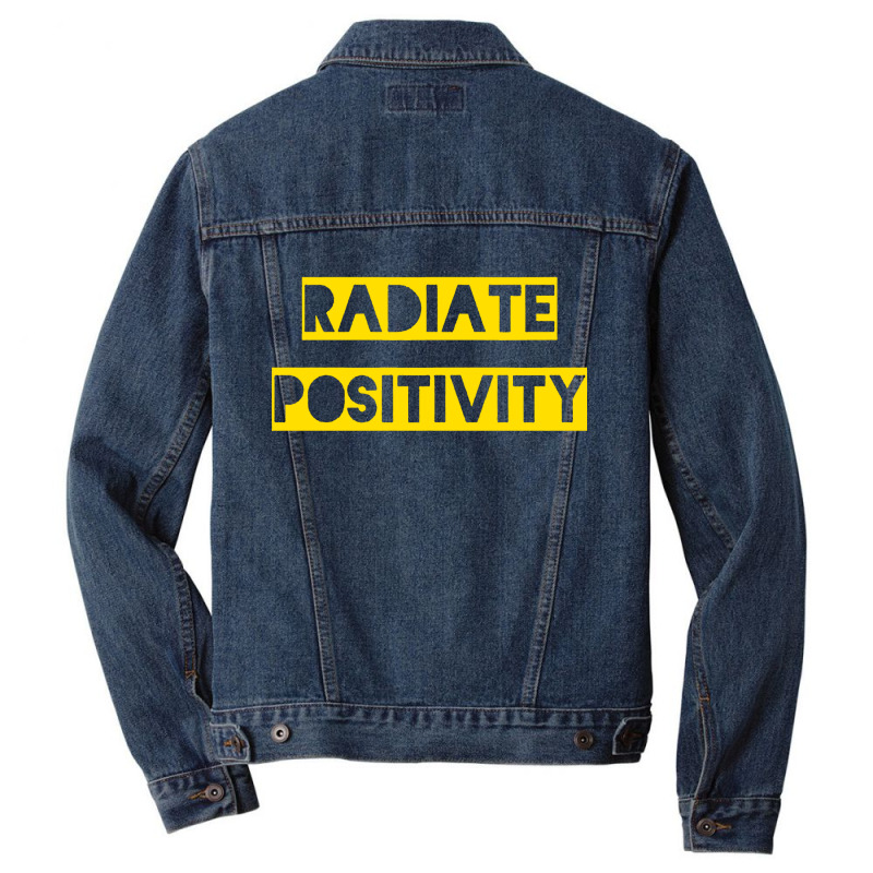 Radiate Positivity Men Denim Jacket | Artistshot