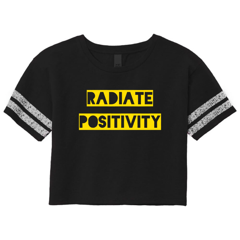 Radiate Positivity Scorecard Crop Tee | Artistshot