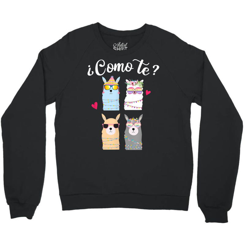 Como Te Llamas Funny Spanish Teacher Bilingual Teacher T Shirt Crewneck Sweatshirt by maionexzweddel1i | Artistshot