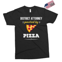 District Attorney Powered By Pizza Funny Gift Exclusive T-shirt | Artistshot