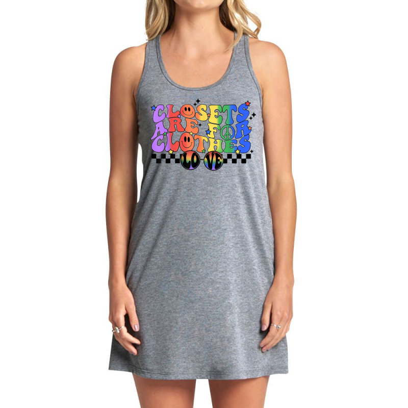 Closets Are For Clothes Gay Pride National Coming Out Day T Shirt Tank Dress by kewisharemeliadq | Artistshot