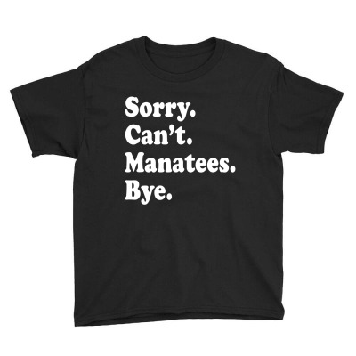 Funny Manatee Youth Tee Designed By Colorfull Art