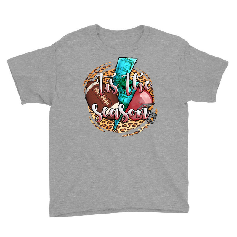 Tis The Season Football Helmet Youth Tee by AdoDesignShop | Artistshot