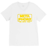 Metaphors Be With You Funny English Teacher Space T Shirt V-neck Tee | Artistshot