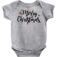 Merry Christmas Xmas Snow Holiday Santa Face Light Up T Shirt Baby Bodysuit | Artistshot