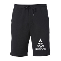 Keep Calm And Klingon Fleece Short | Artistshot