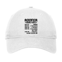 Mens Roofer Hourly Rate Roofing Ninja Roof Whisperer Job Adjustable Cap | Artistshot