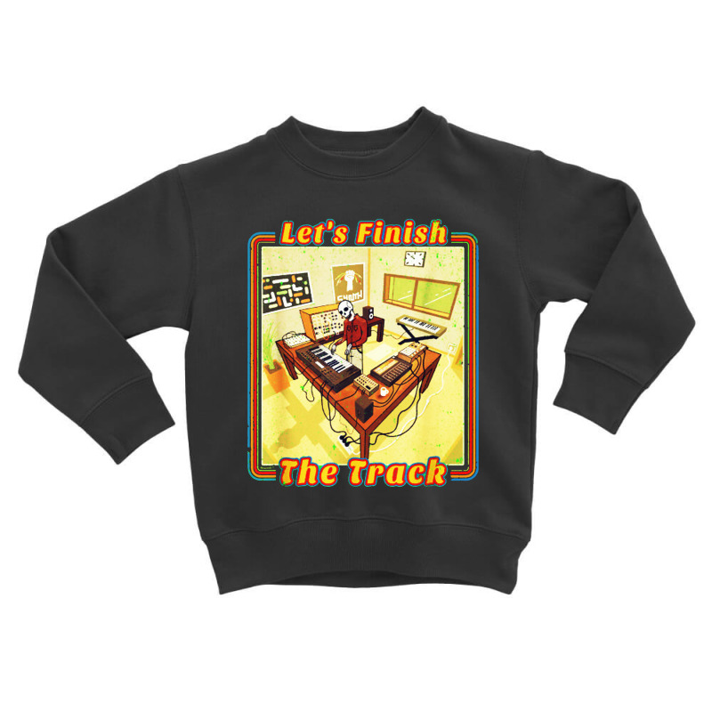 Electronic Music Producer With Synthesizer Toddler Sweatshirt | Artistshot