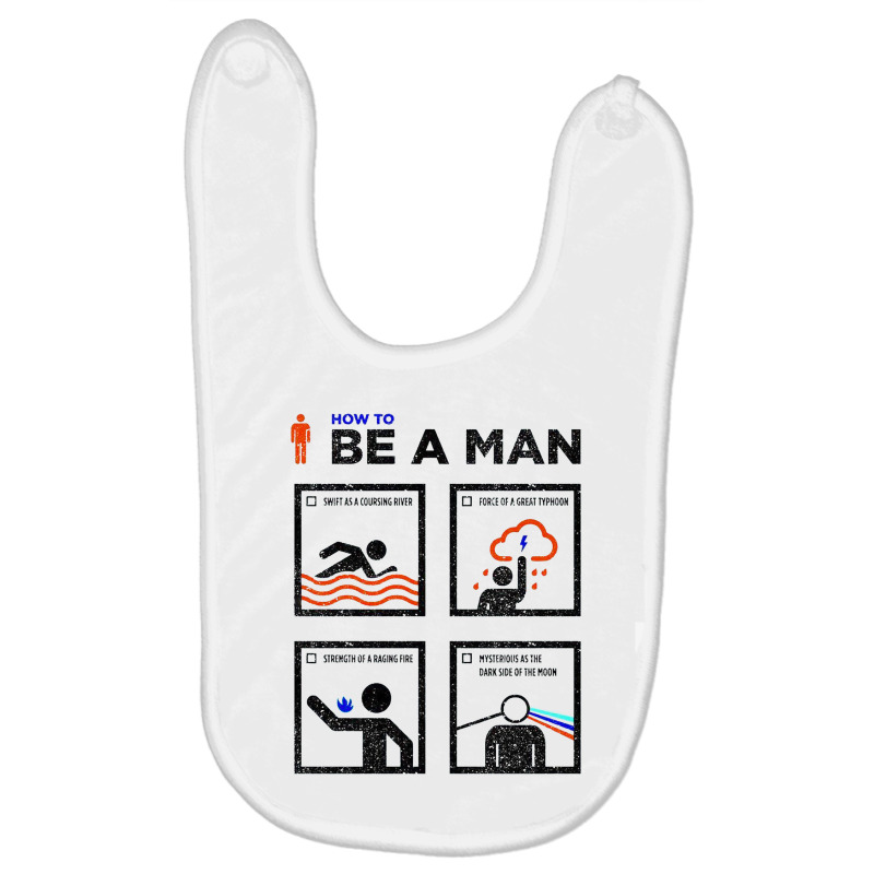 How To Be Good Man Baby Bibs | Artistshot