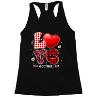 American Football Valentines Hearts Love Football Leopard Buffalo Plai Racerback Tank | Artistshot