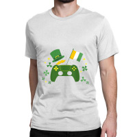 Irish Video Game Controller St Patricks Day Gamer Boys Girls Classic T-shirt | Artistshot