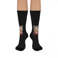 Ram Dass Vintage Portrait Crew Socks | Artistshot