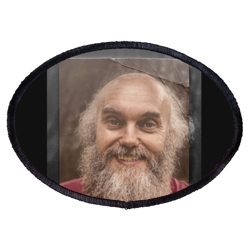 Ram Dass Vintage Portrait Oval Patch | Artistshot