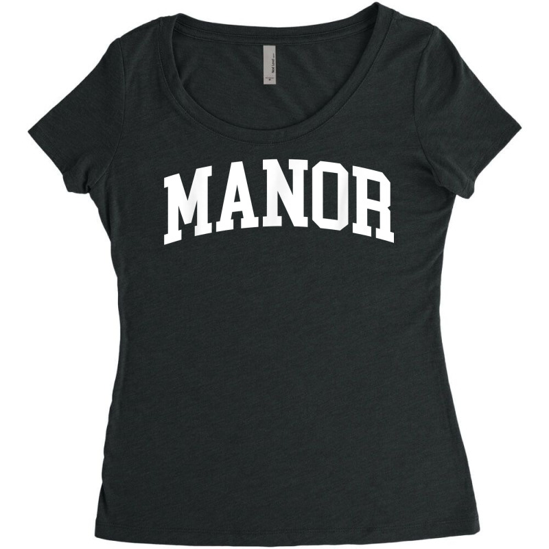 Manor Athletic Arch College University Alumni T Shirt Women's Triblend Scoop T-shirt by haylesfshiltsxd1 | Artistshot