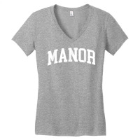 Manor Athletic Arch College University Alumni T Shirt Women's V-neck T-shirt | Artistshot