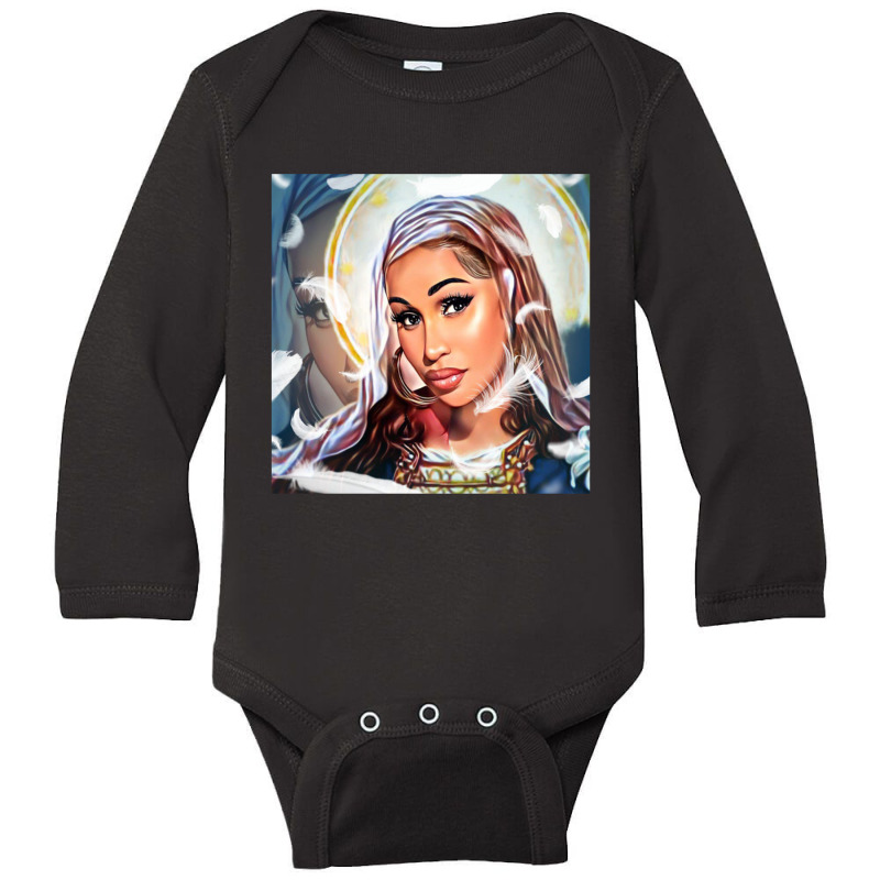 Saint Roman Painting   Divine Feminine Long Sleeve Baby Bodysuit by dinginsenter | Artistshot