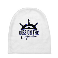 Dibs On The Captain Funny Fishing Baby Beanies | Artistshot