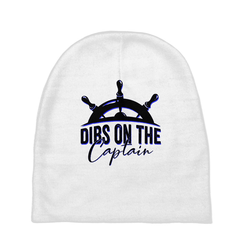 Dibs On The Captain Funny Fishing Baby Beanies | Artistshot