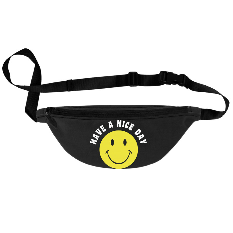 Retro Have A Nice Day Smile Happy Face Fanny Pack | Artistshot