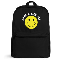 Retro Have A Nice Day Smile Happy Face Backpack | Artistshot