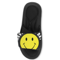 Retro Have A Nice Day Smile Happy Face Slide Sandal | Artistshot