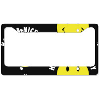 Retro Have A Nice Day Smile Happy Face License Plate Frame | Artistshot