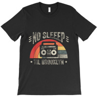 Retro No Sleep Til Brooklyn Old School Portable Stereo T-shirt | Artistshot