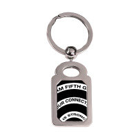 Team 5th Grade Our Connection Is Strong Silver Rectangle Keychain | Artistshot