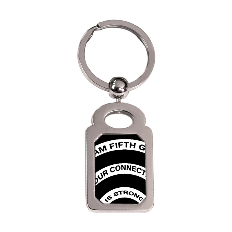 Team 5th Grade Our Connection Is Strong Silver Rectangle Keychain | Artistshot