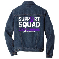 Awareness Support Squad I Lung Infections & Cystic Fibrosis Tank Top Men Denim Jacket | Artistshot