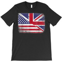 British American Flag Great Britain T Shirt T-shirt | Artistshot