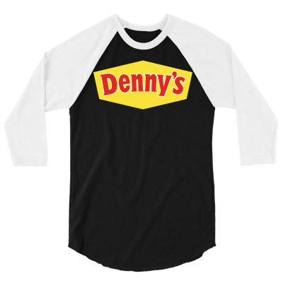 Denny's Burger 3/4 Sleeve Shirt Designed By Yellow Star