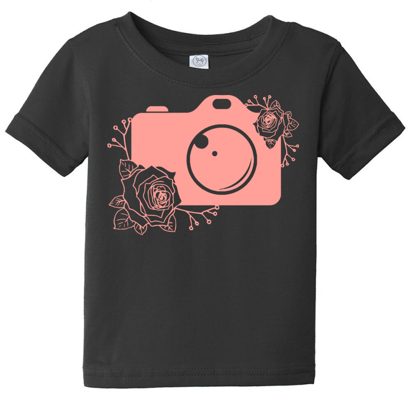 Photographer T  Shirt Pink Camera Silhouette T  Shirt Baby Tee by lizardgasp | Artistshot