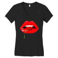 Lip Women's V-neck T-shirt | Artistshot