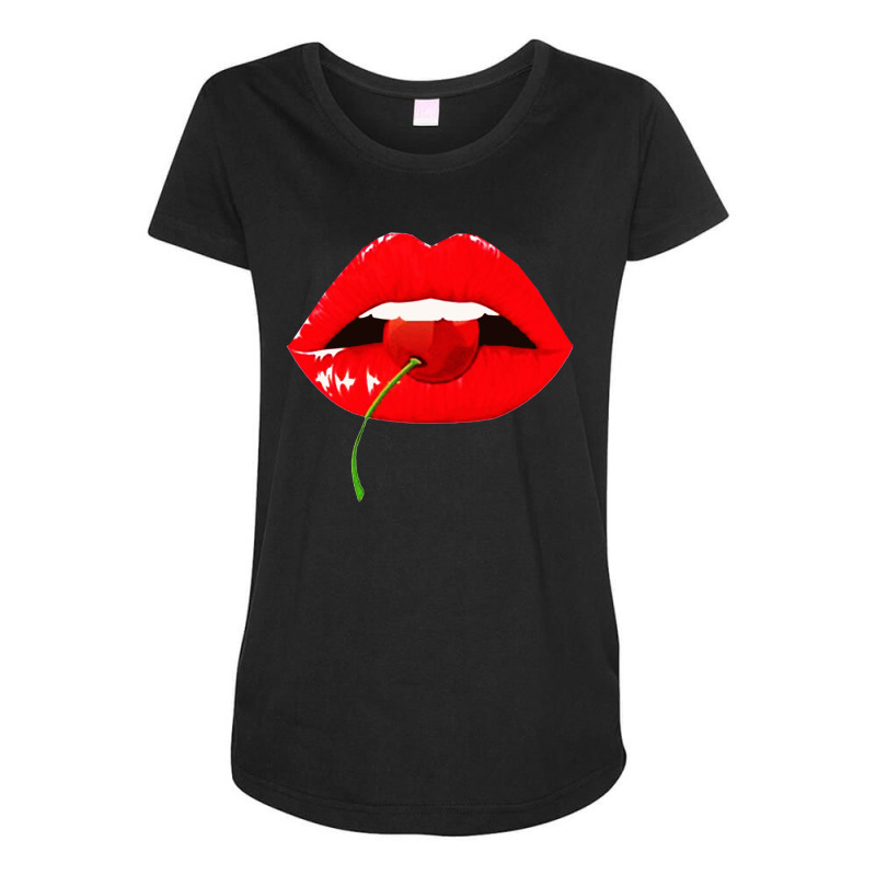 Lip Maternity Scoop Neck T-shirt | Artistshot