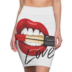 lip love Pencil Skirts | Artistshot