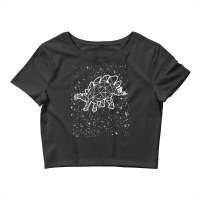 Stegosaurus T  Shirt Stegosaurus Dinosaur Zodiac Symbol Astrological S Crop Top | Artistshot