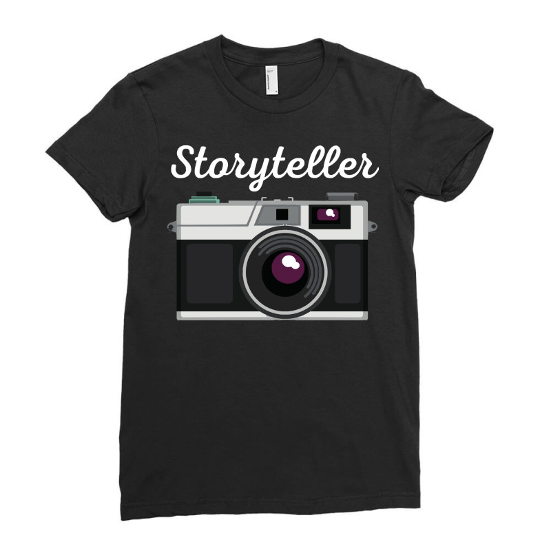 Photographer T  Shirt Storyteller Camera Photography T  Shirt Ladies Fitted T-Shirt by lizardgasp | Artistshot