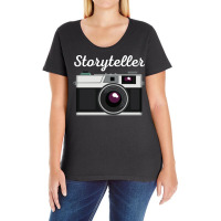 Photographer T  Shirt Storyteller Camera Photography T  Shirt Ladies Curvy T-shirt | Artistshot