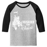 Vintage Crusader For Christ Youth 3/4 Sleeve | Artistshot