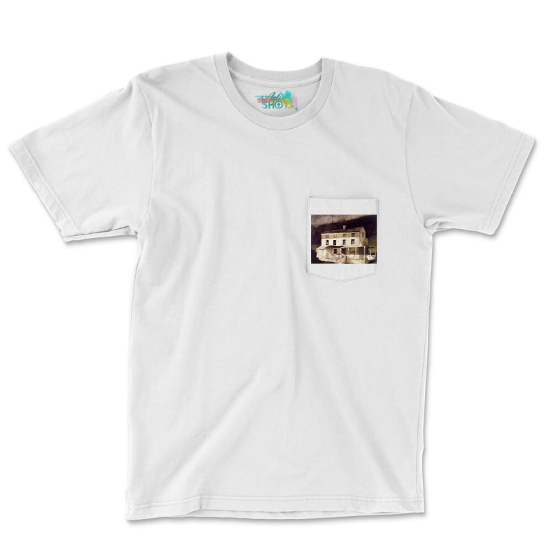 Demolished June 1995, 1995 Watercolor On Paper Pocket T-Shirt by terrichapman | Artistshot