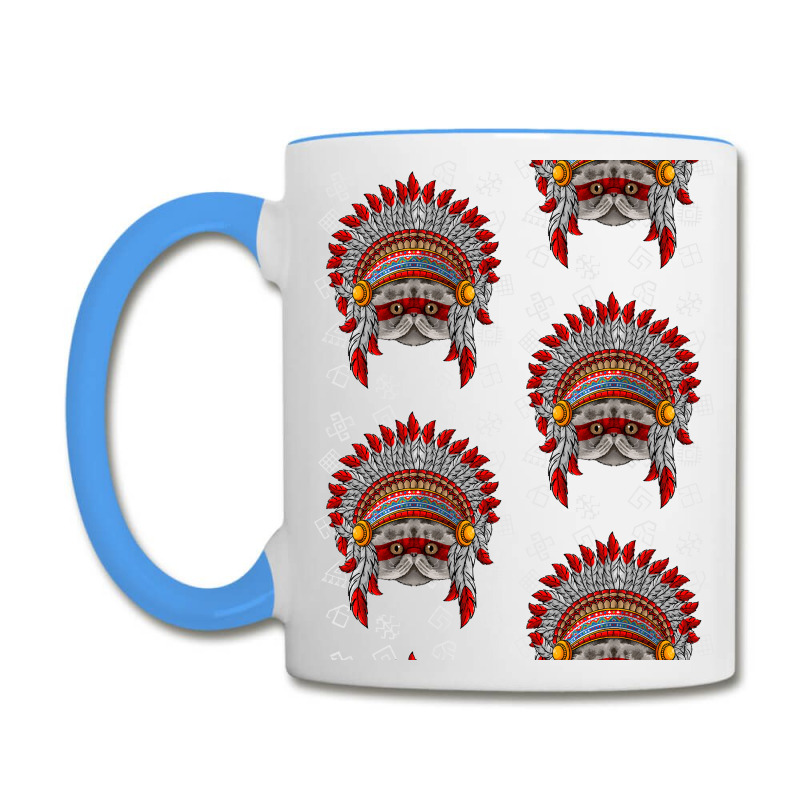 Indigenous Persian T  Shirt Indigenous Persian Native American Cat Ind Coffee Mug | Artistshot