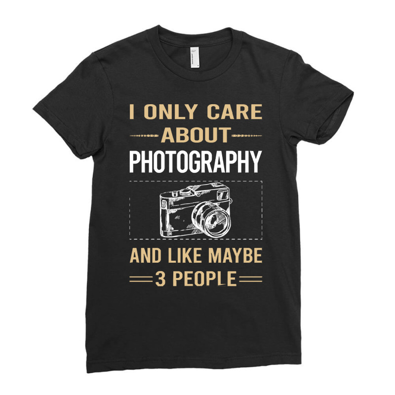 Photography T  Shirt Funny 3 People Photography Photographer Camera T Ladies Fitted T-Shirt by lizardgasp | Artistshot