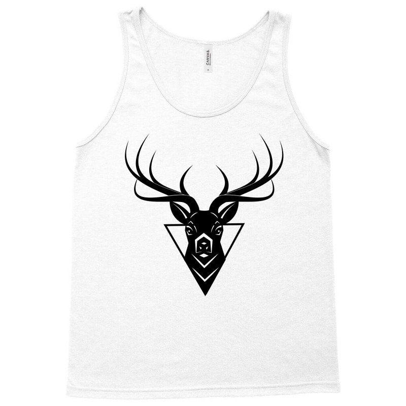 Deer Head Vector Tank Top | Artistshot