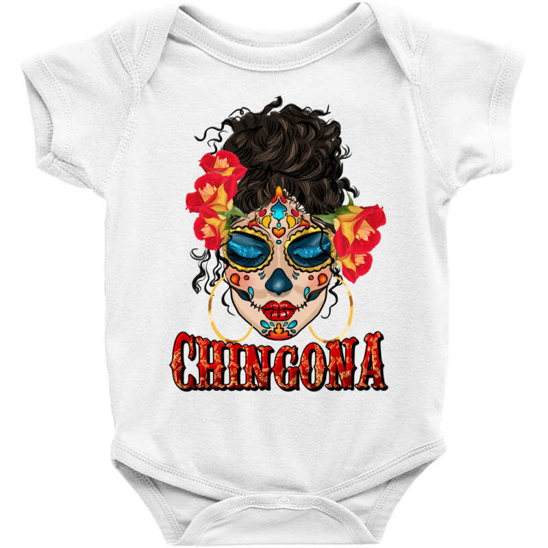 Chingona Latina Bun Mama Baby Bodysuit by BundleAndBundleShop | Artistshot