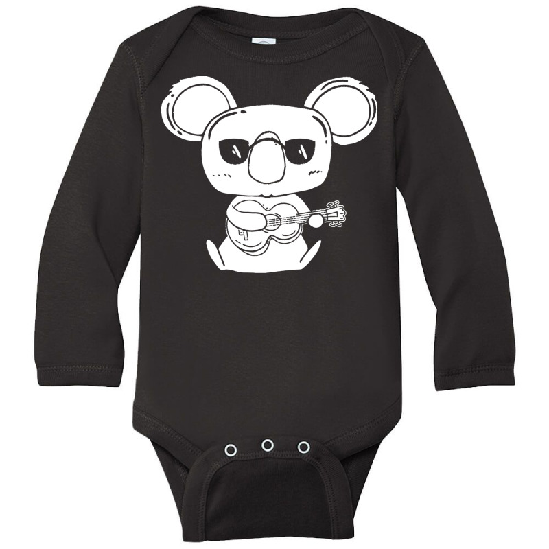 Ukulele Kids T  Shirt A Four String Ukulele Instrument With Koala T  S Long Sleeve Baby Bodysuit | Artistshot