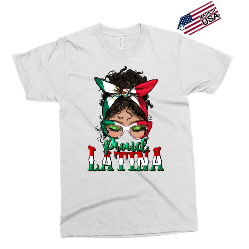 Proud Latina Messy Bun Mama Exclusive T-shirt by BundleAndBundleShop | Artistshot