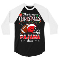 Football Men Women Football Christmas Pajama 57 Football Player 3/4 Sleeve Shirt | Artistshot