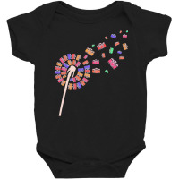 Photography T  Shirt Photographer Dandelion Camera Photograph Photogra Baby Bodysuit | Artistshot